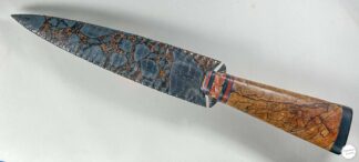 Dragonskin Obsidian-Spalted Maple Dagger