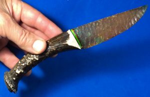 flint knapped indian jasper knife