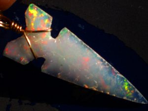 wintu point opal arrowhead necklace two
