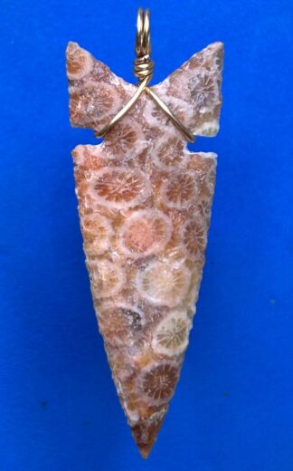 Indo Coral Arrowhead Necklace