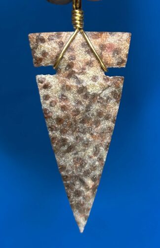 Petrified Palmwood Arrowhead Necklace