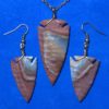 Polychrome Jasper Arrowhead Earring-Necklace Set