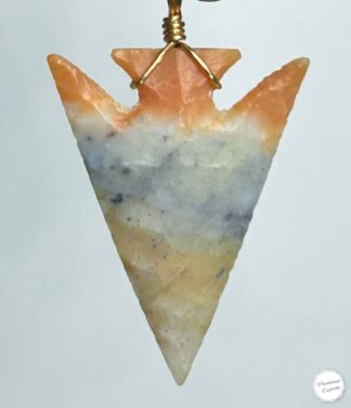Florida Coral Arrowhead Necklace