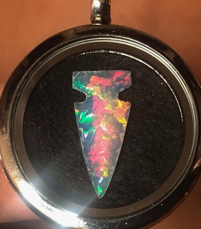 Sidenotch Opal Arrowhead Necklace