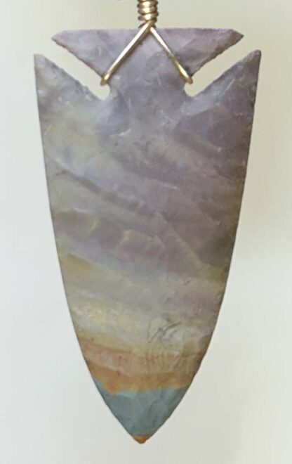 Polychrome Jasper Screamer Arrowhead Necklace - Image 2