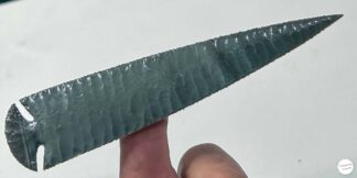 Burns Green Obsidian Spear Point