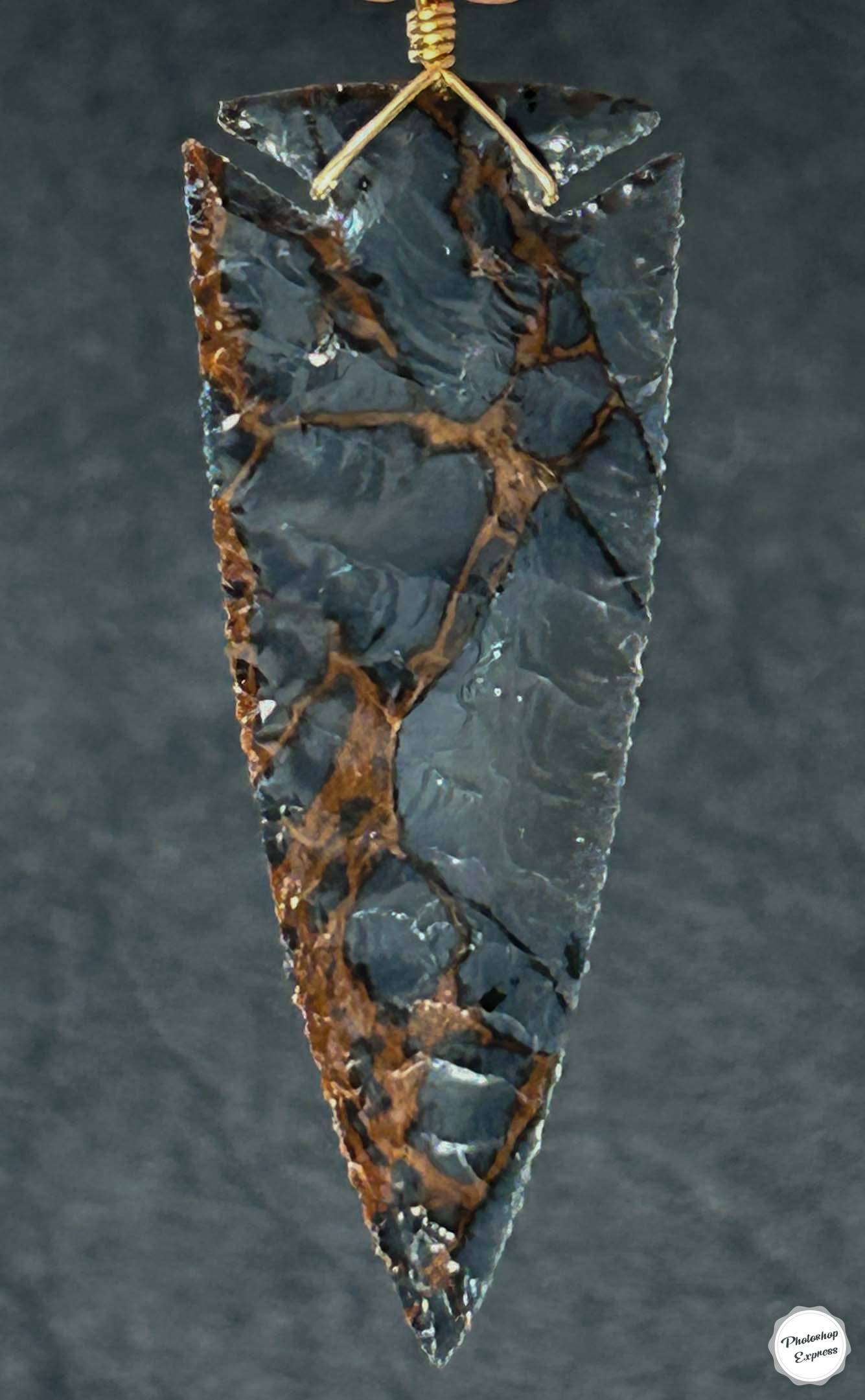 Dragonskin Obsidian Pendant - Image 3