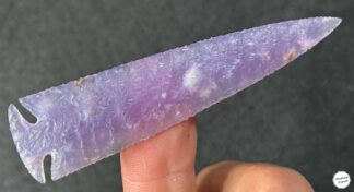 Purple Chalcedony Cornernotch Arrowhead