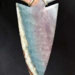 Polychrome Blue Baby Arrowhead Necklace - Image 2