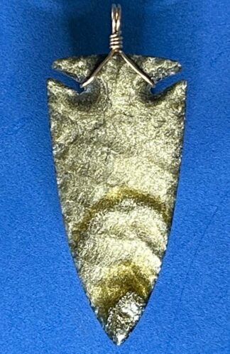 Gold Sheen Obsidian Arrowhead Necklace