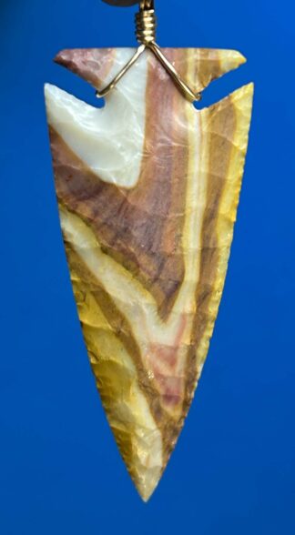 Bullseye Jasper Arrowhead Necklace