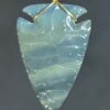 Burns Green Obsidian Arrowhead Necklace