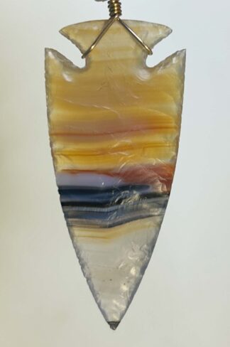 Brazilian Agate Arrowhead Necklace
