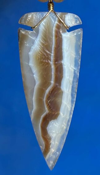 Brazilian Agate Arrowhead Necklace